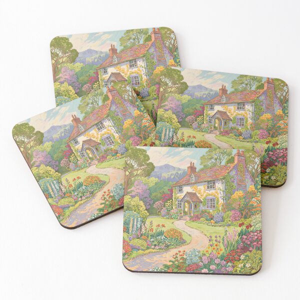 Item preview, Enchanted English Cottage and Magic Flowers designed and sold by SoniaSarkali.