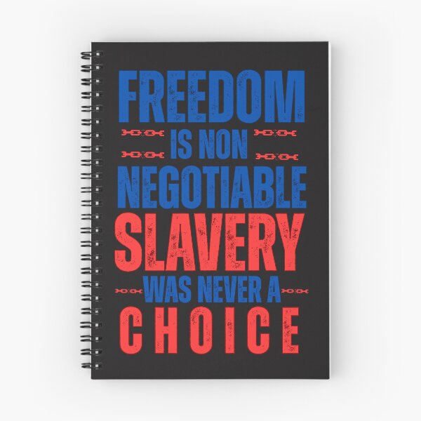 Item preview, Freedom Is Non Negotiable: Slavery Was Never A Choice Statement Typography designed and sold by elynne9.