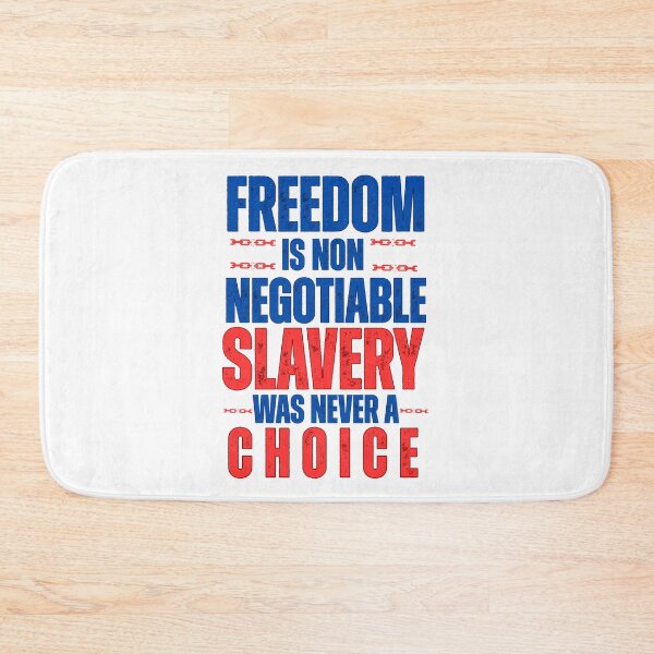 Item preview, Freedom Is Non Negotiable: Slavery Was Never A Choice Statement Typography designed and sold by elynne9.