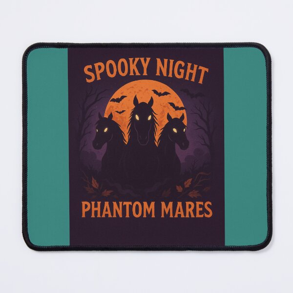 Item preview, Spooky Night – Phantom Mares | Nuit Effrayante – Juments Fantômes designed and sold by Drawingshirts.