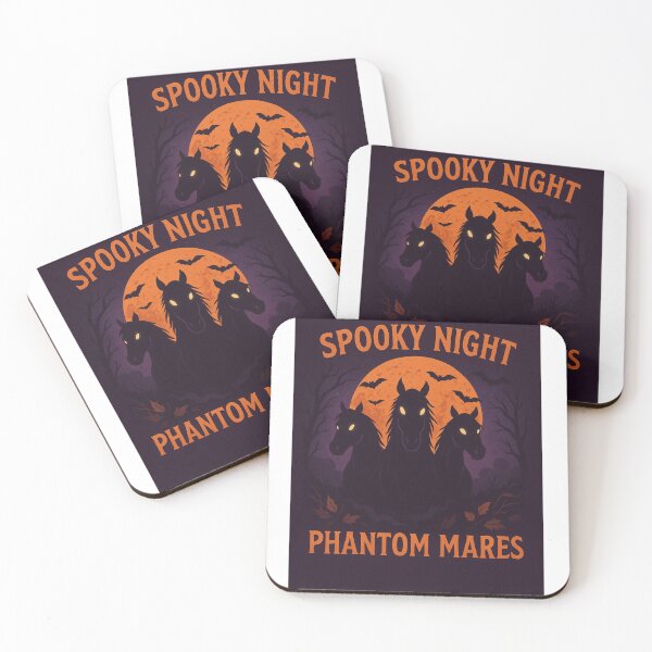 Item preview, Spooky Night – Phantom Mares | Nuit Effrayante – Juments Fantômes designed and sold by Drawingshirts.