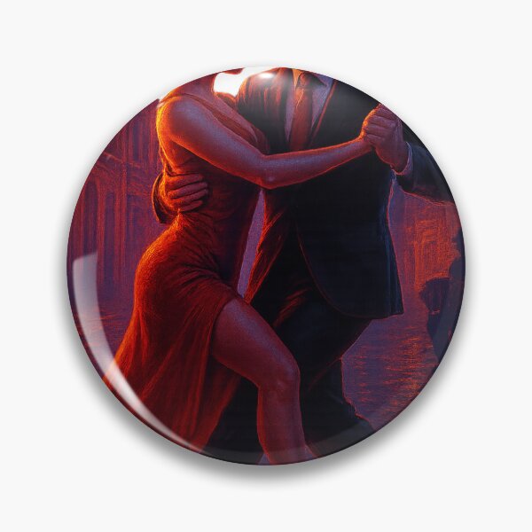 Item preview, Passionate Neon Tango Dance in Buenos Aires – Baile de Tango Neón Apasionado en Buenos Aires designed and sold by Aucia.