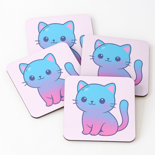 Item preview, Galaxy Gradient Kawaii Cat!❤️❤️❤️  designed and sold by WeLoveCatss.