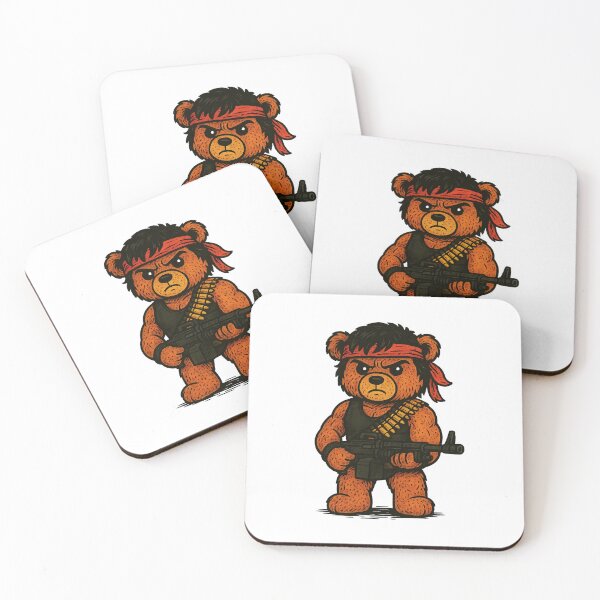 Item preview, Commando Teddy Bear – Action Warrior designed and sold by IronicSmiles.