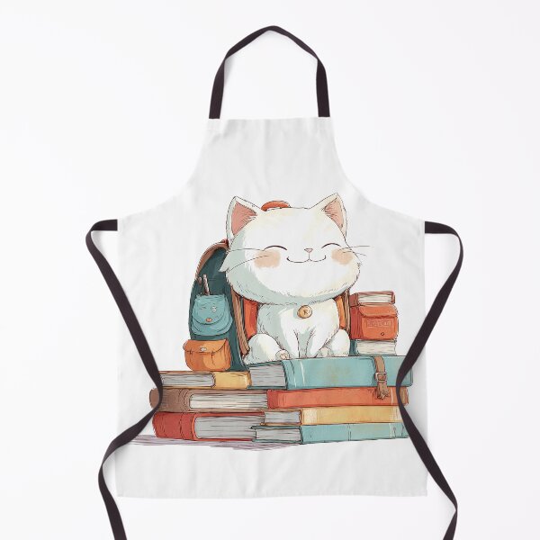 Item preview, Cute school cat with books – Cute school cat with books designed and sold by lylange.