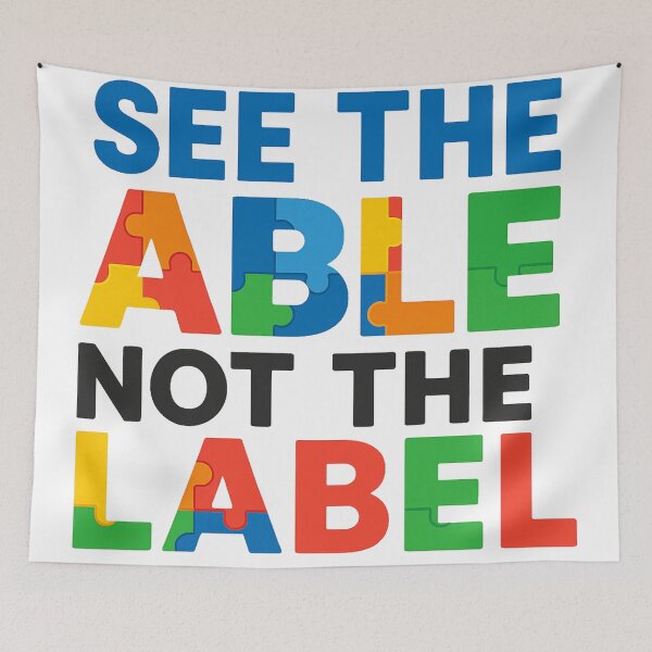 Item preview, See the Able Not the Label Puzzle Design designed and sold by paververisgroup.