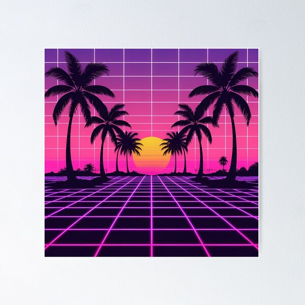 Artikelvorschau, Sonnenuntergangsträume – Vaporwave-Ästhetik entworfen und verkauft von StilKreationen.