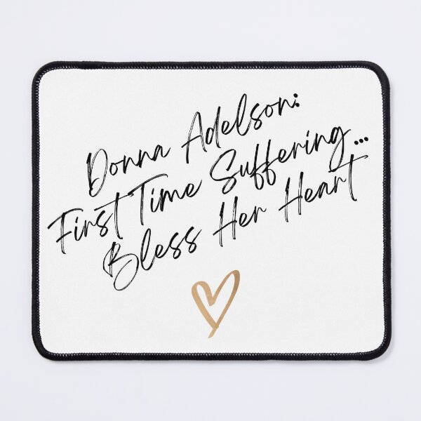 Item preview, "Donna Adelson: First Time Suffering… Bless Her Heart" – Funny True Crime Trial Design designed and sold by CloverBend.