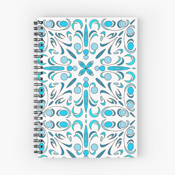 Item preview, Turquesa sobre blanco: diseño de patrón sin costuras designed and sold by MaritzaGoodIdea.