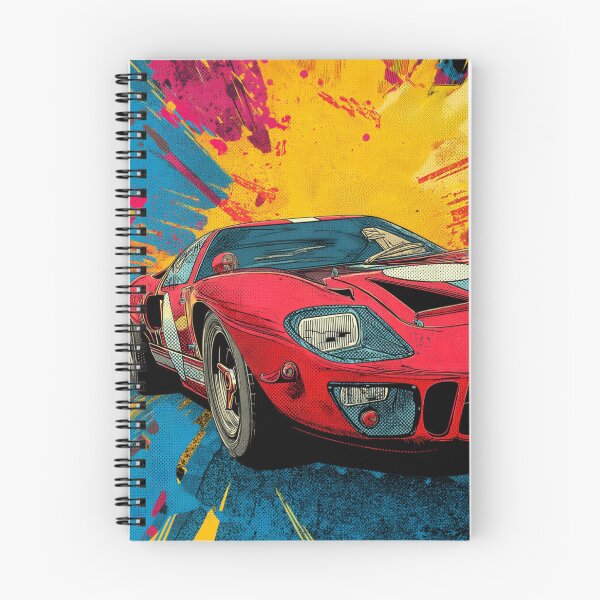 Artikelvorschau, Ford GT40 Legends – Vintage-Rennwagenkunst für T-Shirts entworfen und verkauft von DriveInDesign.