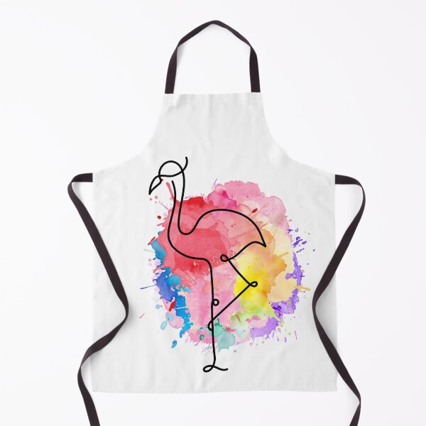 Item preview, Flamingo Line Art Watercolor – Minimalist Color Splash Animal Design designed and sold by TheFlowerreeb.