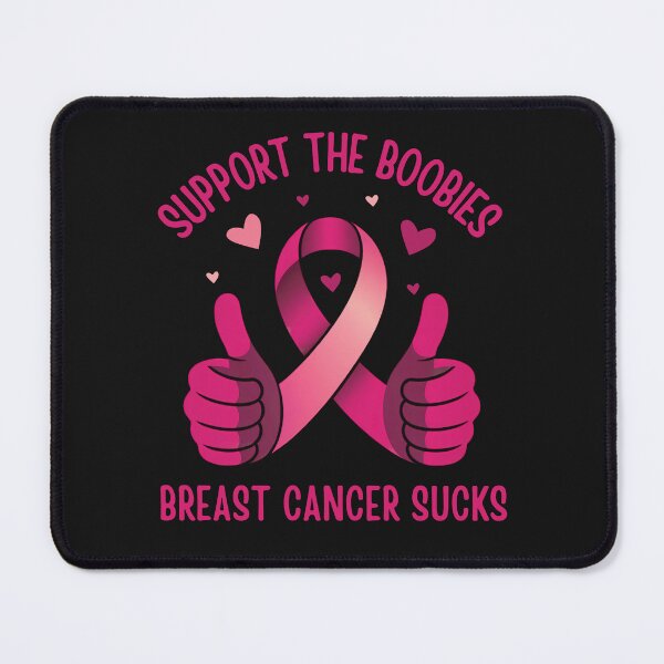Item preview, Support The Boobies, Pink Ribbon Thumbs Up: Breast Cancer Awareness Humor designed and sold by elynne9.