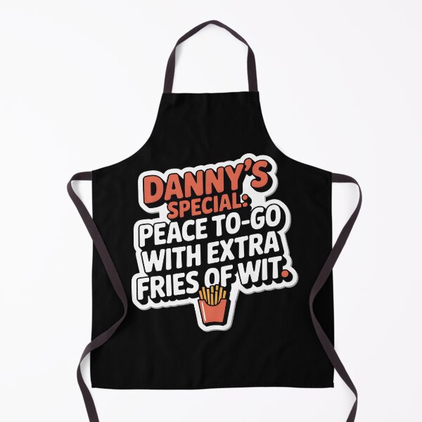 Item preview, Danny’s Special – Peace To-Go with Extra Fries of Wit – Retro Diner Speech-Bubble Sticker designed and sold by ArtistanForge.