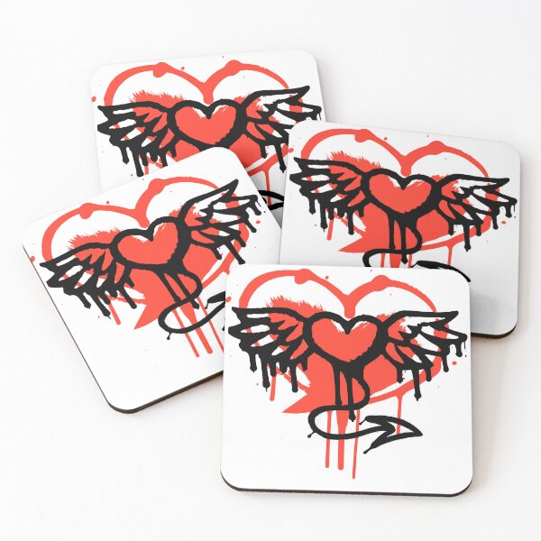 Item preview, Heart with Wings in Modern Graffiti Style designed and sold by Jen-stuffs.