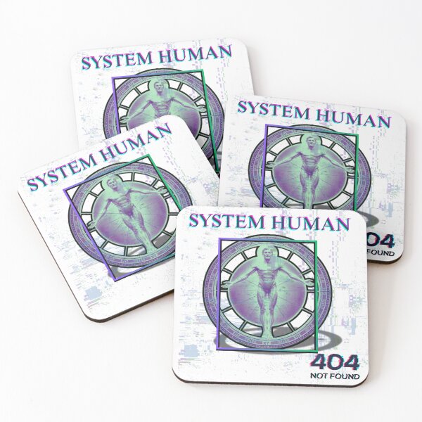 Item preview, SYSTEM HUMAN – 404 NOT FOUND | Cyberpunk Glitchcore Tech Streetwear designed and sold by THEPLUGceoMERCH.