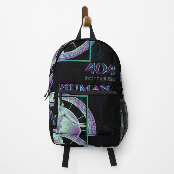 Item preview, SYSTEM HUMAN – 404 NOT FOUND | Cyberpunk Glitchcore Tech Streetwear designed and sold by THEPLUGceoMERCH.