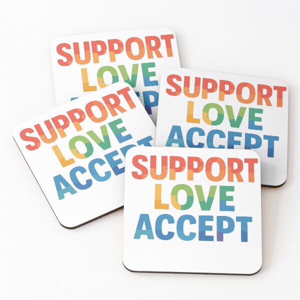 Item preview, Support Love Accept Puzzle Letter Design designed and sold by paververisgroup.