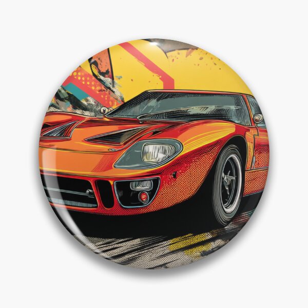 Artikelvorschau, Ford GT40 Legends – Vintage-Rennwagenkunst für T-Shirts entworfen und verkauft von DriveInDesign.