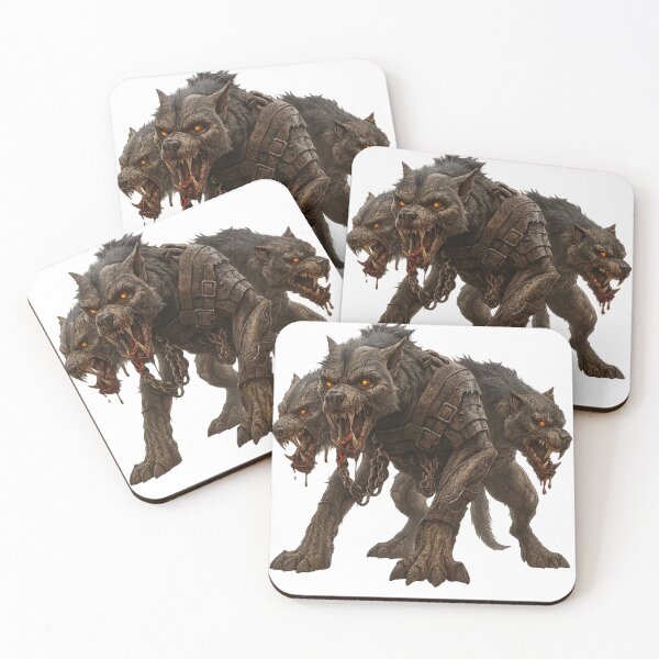 Item preview, Cerberus – The Three-Headed Guardian of the Underworld designed and sold by AlexLineArt.