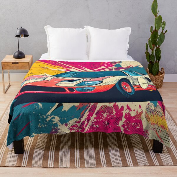 Artikelvorschau, Ford GT40 Legends – Vintage-Rennwagenkunst für T-Shirts entworfen und verkauft von DriveInDesign.