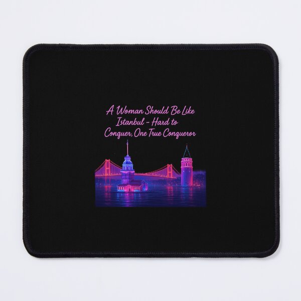 Item preview, Istanbul Neon Skyline – Maiden’s Tower, Bosphorus Bridge & Galata Tower at Night designed and sold by Aucia.