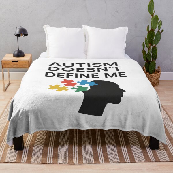 Item preview, Autism Doesn’t Define Me Puzzle Head Design designed and sold by paververisgroup.