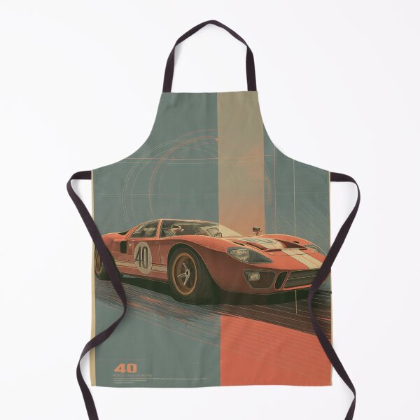 Aperçu de l'œuvre Ford GT40 Legends – Art de voitures de course vintage créée et vendue par DriveInDesign.