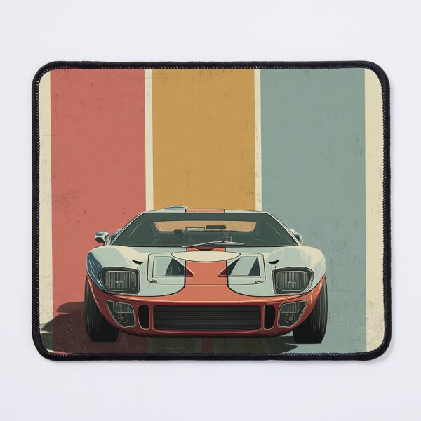 Aperçu de l'œuvre Ford GT40 Legends – Art de voitures de course vintage créée et vendue par DriveInDesign.