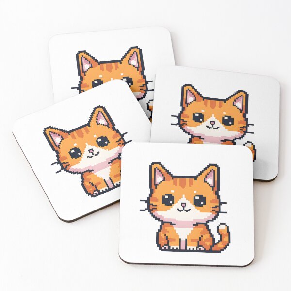 Item preview, Cute Pixel Art Ginger Cat  designed and sold by dionisoldschool .