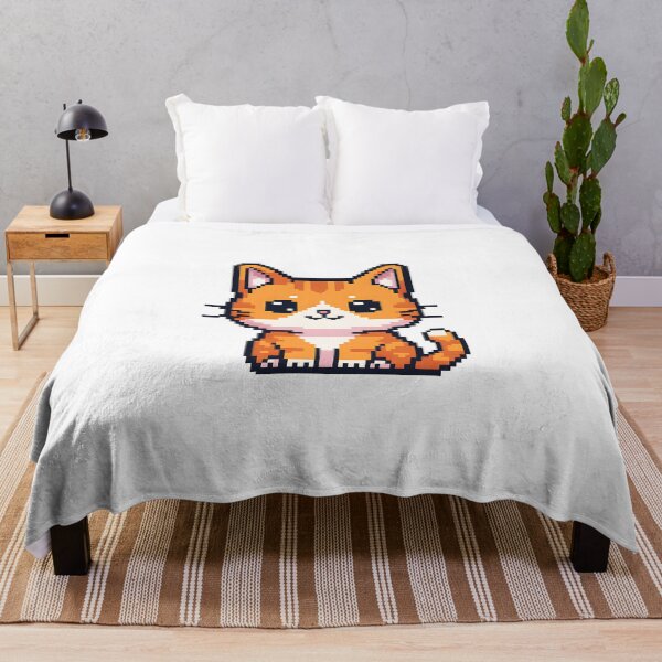 Item preview, Cute Pixel Art Ginger Cat designed and sold by dionisoldschool .