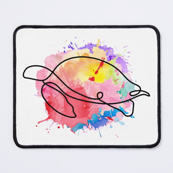 Item preview, Turtle Line Art Watercolor – Minimalist Color Splash Animal Design designed and sold by TheFlowerreeb.