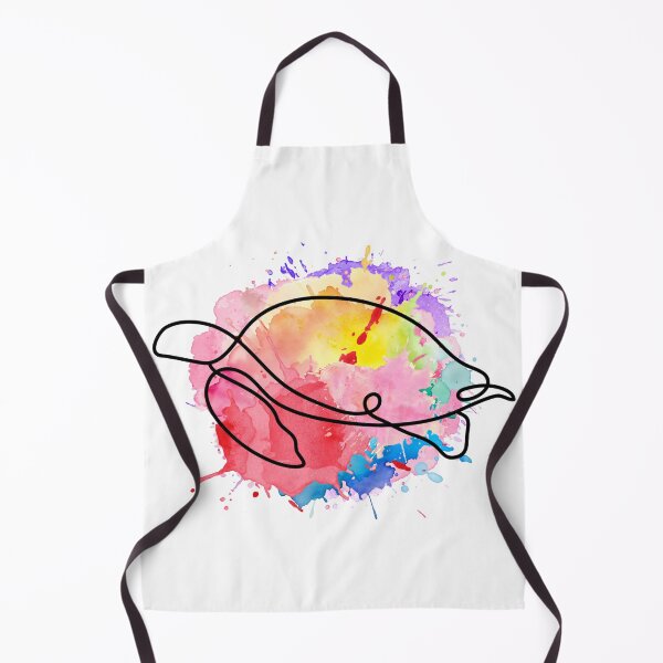 Item preview, Turtle Line Art Watercolor – Minimalist Color Splash Animal Design designed and sold by TheFlowerreeb.