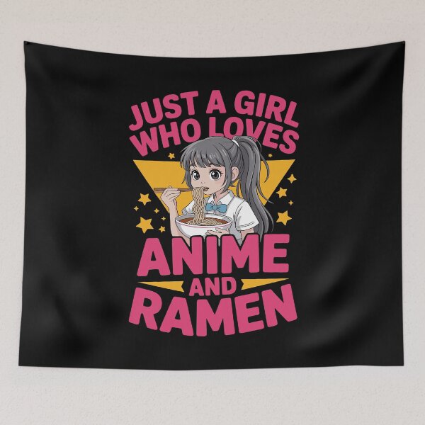 Item preview, Anime loves ramen - color knockout designed and sold by MaveArts.