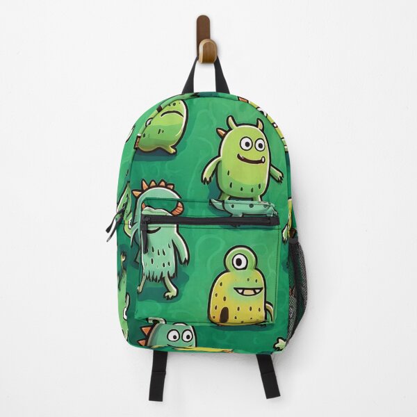 Item preview, Green Monsters Pattern designed and sold by ArtFactoryAI.