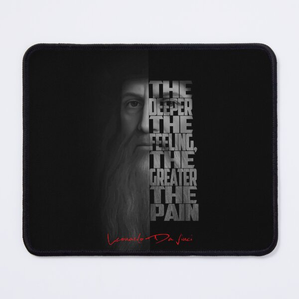 Item preview, Leonardo da Vinci – Monochrome Portrait Typography Artwork designed and sold by Enea Kelo.