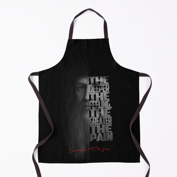 Item preview, Leonardo da Vinci – Monochrome Portrait Typography Artwork designed and sold by Enea Kelo.