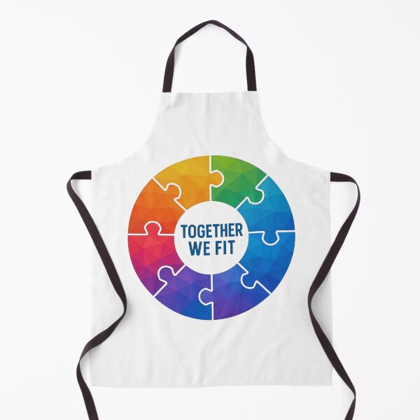 Item preview, Together We Fit Colorful Puzzle Circle designed and sold by paververisgroup.