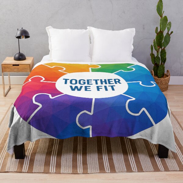 Item preview, Together We Fit Colorful Puzzle Circle designed and sold by paververisgroup.