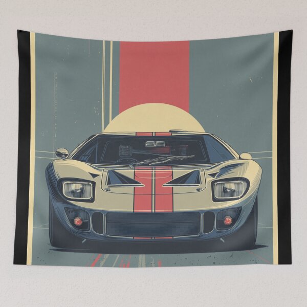 Artikelvorschau, Ford GT40 Legends – Vintage-Rennwagenkunst entworfen und verkauft von DriveInDesign.