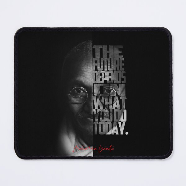 Item preview, Mahatma Gandhi – Minimalist Split-Face Typography Portrait designed and sold by Enea Kelo.