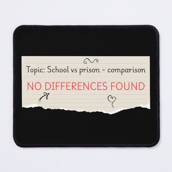 Item preview, School And Prison Straight Out Of Student's Notebook designed and sold by Viikis.