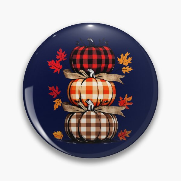 Item preview, Plaid Pumpkin Stack | Rustic Fall Farmhouse  designed and sold by Harmon Luxe Studio .