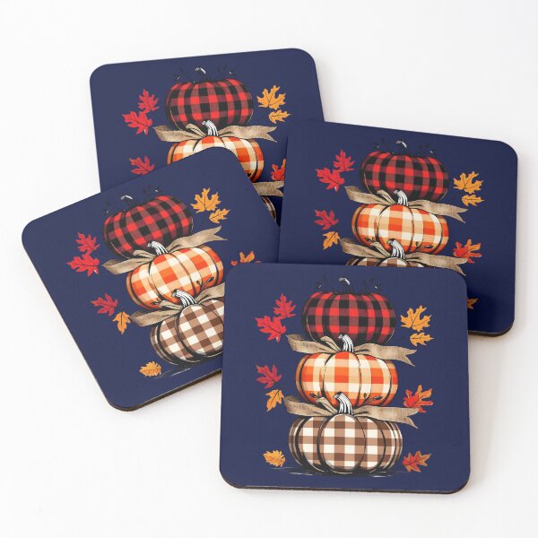 Item preview, Plaid Pumpkin Stack | Rustic Fall Farmhouse  designed and sold by Harmon Luxe Studio .