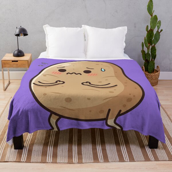 Item preview, Worried Potato – Funny Anxiety Mascot Art Purple designed and sold by Strange Comforts.