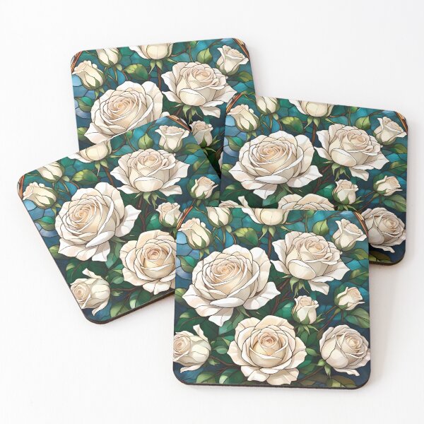 Item preview, White Roses Harmony For a Pure and Free Love designed and sold by Ciervo Primavera.