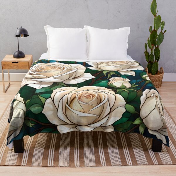 Item preview, White Roses Harmony For a Pure and Free Love designed and sold by Ciervo Primavera.