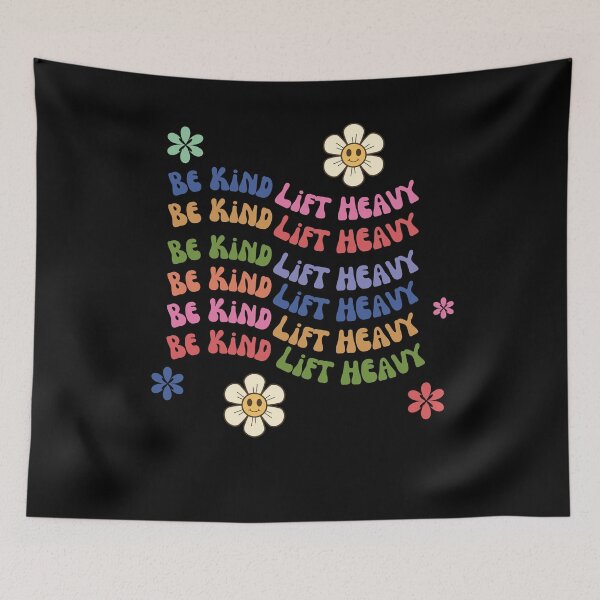 Item preview, Groovy Be kind lift heavy Weightlifter cute gym workout designed and sold by snowry.