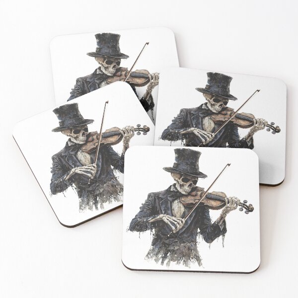Item preview, Skeleton Violinist – Gothic Dark Art of a Musician Playing Violin designed and sold by ArtSeedCrafts.