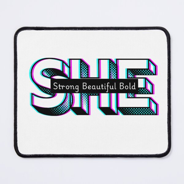 Item preview, SHE—Strong, Beautiful, Bold, Retro Design designed and sold by CholarCrafts.