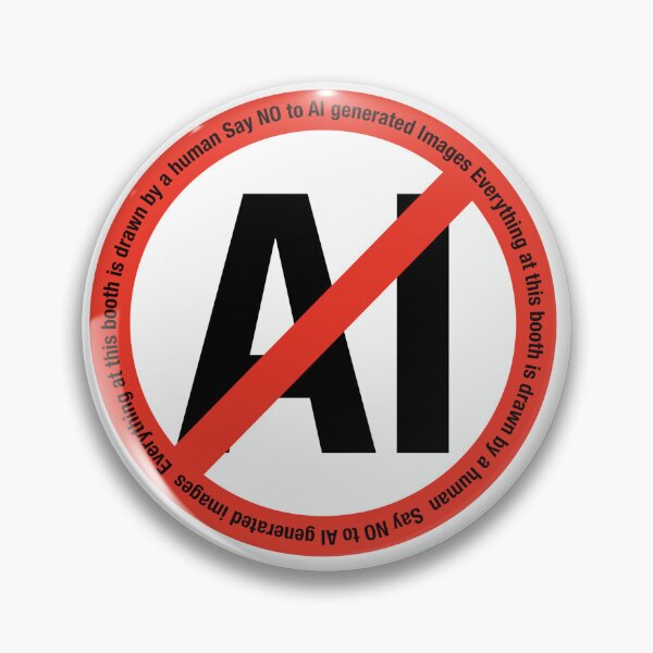 Item preview, NO AI-Convention Booth Sticker designed and sold by deadkoi.